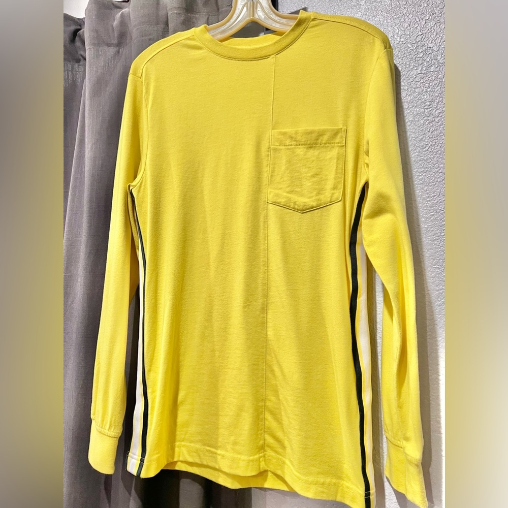 Original Use Yellow With Accent Stripes Long Sleeve Pullover Boys Size XS